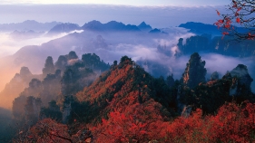 天子山索道核心景点：天台